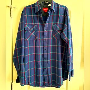 Coleman Tall Men's Red, Blue, White And Green Size L, Warm & Cozy 58726